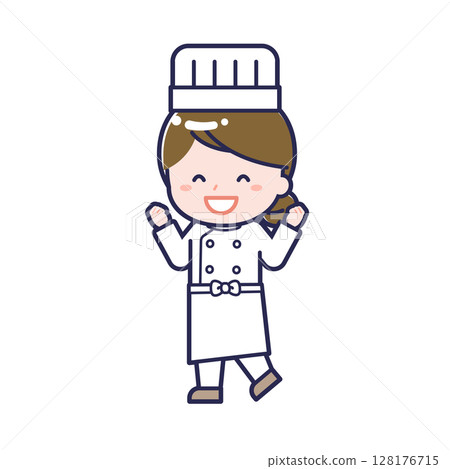 廚師/對角線/女性 07 128176715