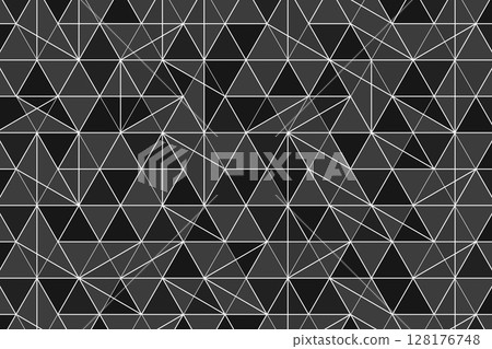 Geometric seamless pattern with black elements. Luxury background. Ornamental wallpaper detail of mosaic. Art Deco invitation greeting Design. Vector illustration Geometric seamless pattern with black elements. Luxury background. Ornamental wallpaper detail of mosaic. Art Deco invitation greeting Design. Vector illustration 128176748