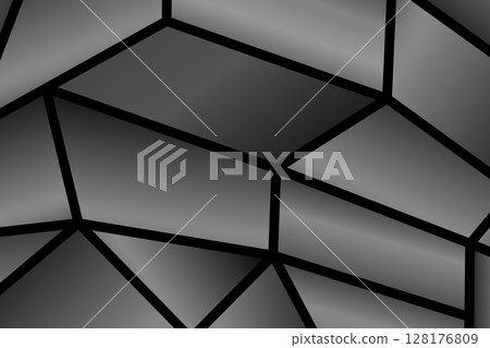 Geometric seamless pattern with black elements. Luxury background. Ornamental wallpaper detail of mosaic. Art Deco invitation greeting Design. Vector illustration Geometric seamless pattern with black elements. Luxury background. Ornamental wallpaper detail of mosaic. Art Deco invitation greeting Design. Vector illustration 128176809