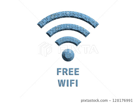 Wi-Fi 標記藍色陶瓷免費 wifi 圖示象形圖 128176991