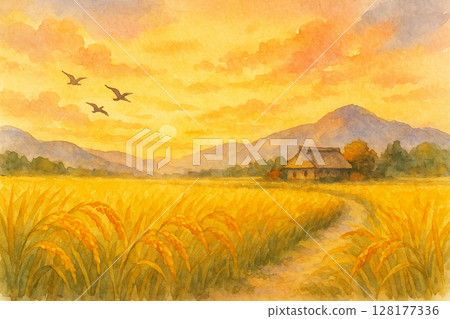 鳥兒在山間飛翔 128177336