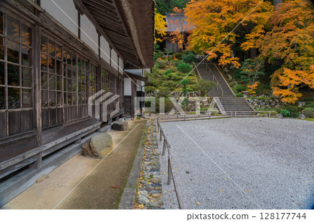 秋葉最盛時節，拍攝福井縣小濱市高野山真言宗萬德寺 128177744