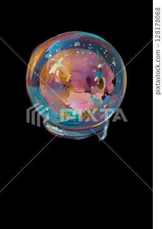 Space colored sphere 128178068