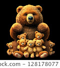 Bear and Teddy Bear 128178077