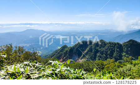 Climbing Mt. Myoko in summer (Tengudo to the chain section: view towards Lake Nojiri) Climbing Mt. Myoko in summer (Tengudo to the chain section: view towards Lake Nojiri) 128178225