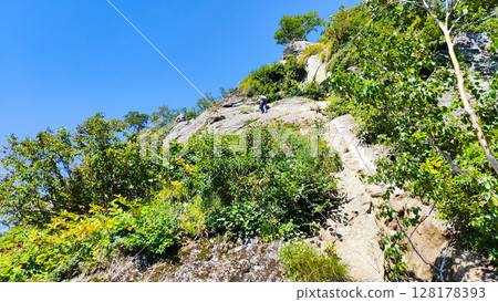 Climbing Mt. Myoko in summer (chain section) 128178393