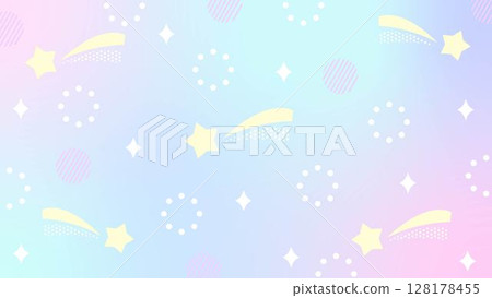 可愛的視訊直播背景 27：流星 128178455