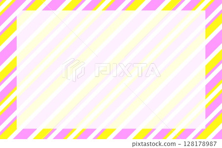 Striped frame, white space, pink, yellow Striped frame, white space, pink, yellow 128178987