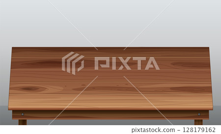 Realistic Wooden Table Vector Illustration Realistic Wooden Table Vector Illustration 128179162