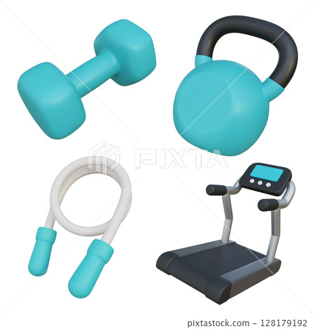 3D Cartoon Style Work Out Icon Set 3D Cartoon Style Work Out Icon Set 128179192