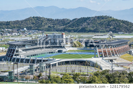 Hikone Comprehensive Sports Park Athletics Stadium (Heiwado HATO Stadium), Hikone City, Shiga Prefecture 128179562