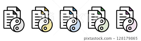 插圖圖示素材集:文件檔148 插圖圖示素材集:文件檔148 128179865