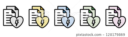 插圖圖示素材集：文件檔152 128179869