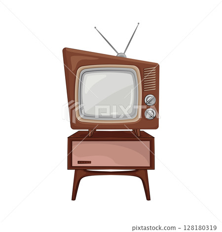 Illustration of Old Tv 128180319
