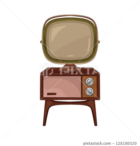 Illustration of Old Tv 128180320
