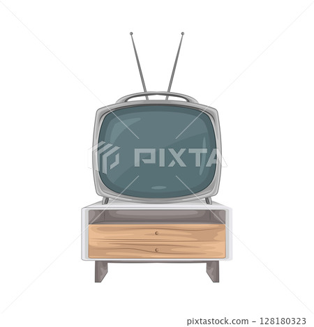 Illustration of Old Tv 128180323