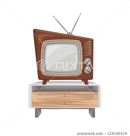 Illustration of Old Tv 128180324
