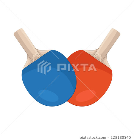 Illustration of Ping pong paddle Illustration of Ping pong paddle 128180540