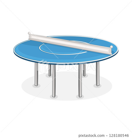 Illustration of Ping pong table Illustration of Ping pong table 128180546
