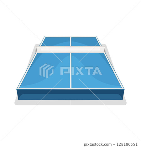 Illustration of Ping pong table 128180551