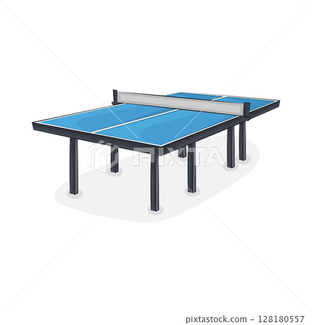 Illustration of Ping pong table 128180557