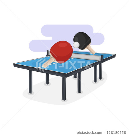 Illustration of Ping pong  128180558