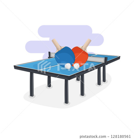 Illustration of Ping pong  128180561