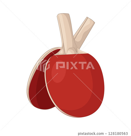 Illustration of Ping pong paddle Illustration of Ping pong paddle 128180563