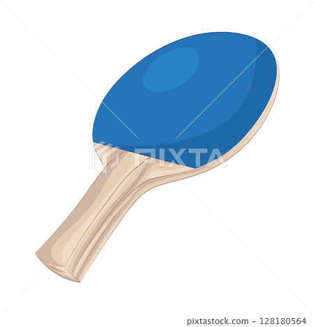 Illustration of Ping pong paddle 128180564