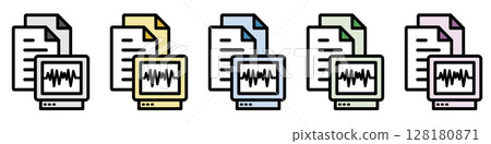 插圖圖示素材集:醫療文件251 插圖圖示素材集:醫療文件251 128180871