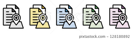 插圖圖示素材集：醫療文件270 128180892