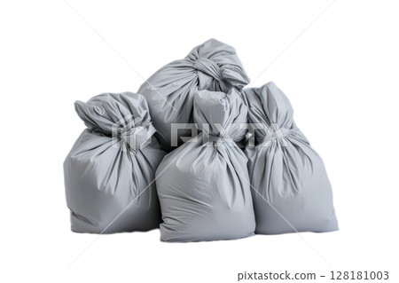 The Waste Management Collection Bags Are Fully Ready and Prepared for Safe Disposal Practices 128181003