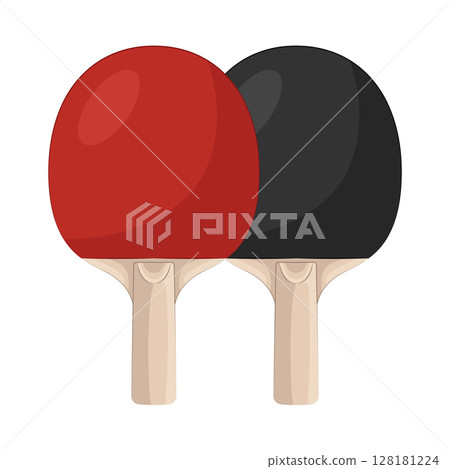Illustration of Ping pong paddle 128181224