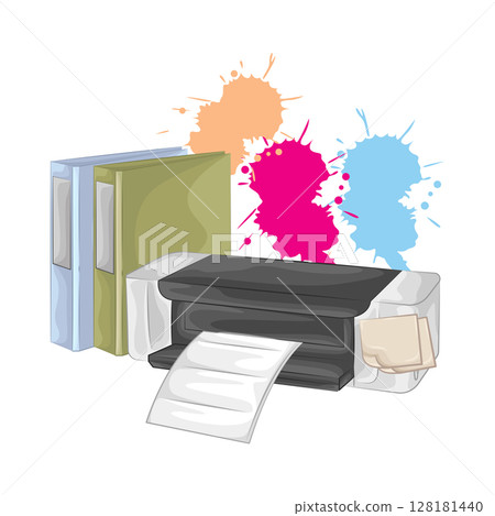 Illustration of Printer 128181440
