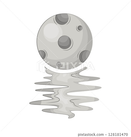 Illustration of Full moon 128181470