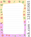 Cute Printable Lined Paper Perfect for Notes Letters or Drawings Featuring Apples Pencils and Letters 128181665