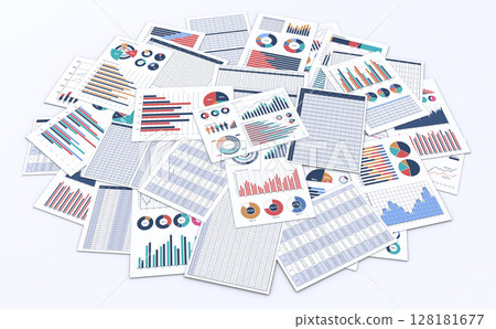 列印有業務資料的多份文檔 128181677