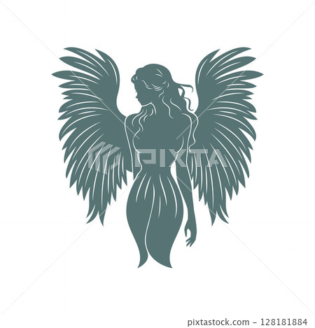 Goddess Standing Tall with Wide Wings Goddess Standing Tall with Wide Wings 128181884