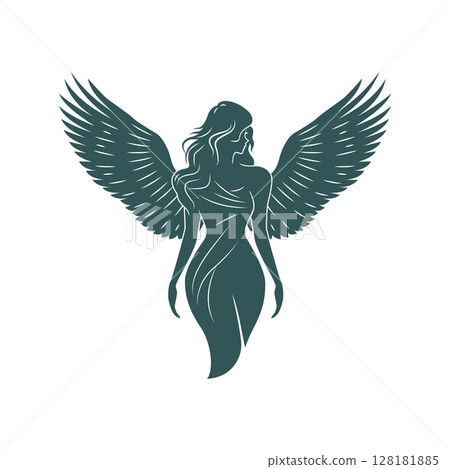 Goddess Standing Tall with Wide Wings Goddess Standing Tall with Wide Wings 128181885