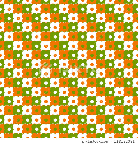 Cute flower background material Tile texture Swatch compatible White Orange Yellow green Cute flower background material Tile texture Swatch compatible White Orange Yellow green 128182081