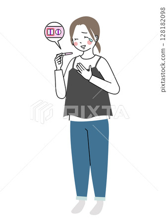 一名女子得知自己懷孕後喜極而泣 128182098