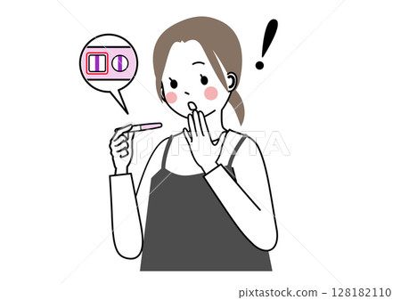 一名女子驚訝地發現自己懷孕了 128182110