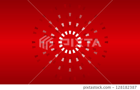 vector llustration red Abstract Background with Circular White Dash Lines  128182387