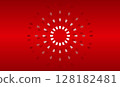 Red Abstract Background with Circular White Dash Lines  128182481