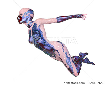 Women's cyborg 128182650