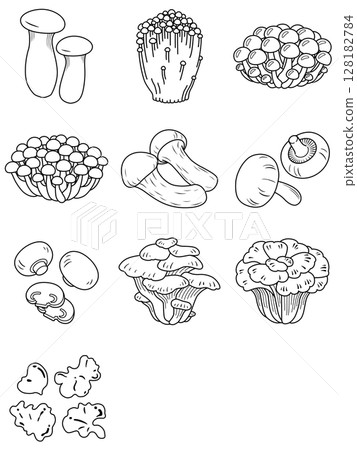 Mushroom icon set Mushroom icon set 128182784