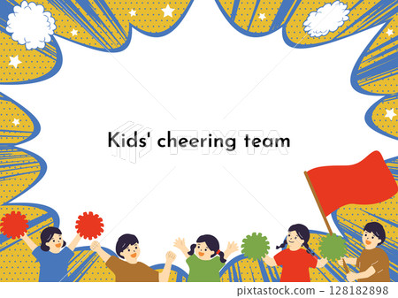孩子們熱情歡呼 孩子們熱情歡呼 128182898