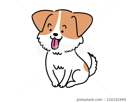 傑克羅素梗犬坐 傑克羅素梗犬坐 128182949