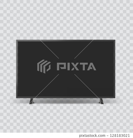 Modern Flat Screen TV Television Blank Black Display Vector Modern Flat Screen TV Television Blank Black Display Vector 128183021