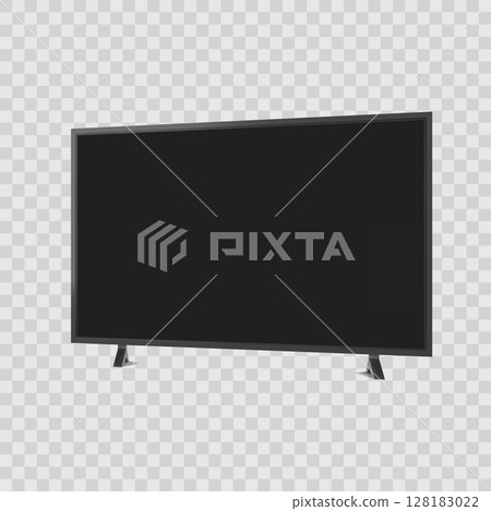 Modern Flat Screen TV Television Blank Black Display Vector Modern Flat Screen TV Television Blank Black Display Vector 128183022